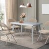 Set of 4 Folding Chairs with Padded Fabric Seats & Backs, 350 lbs Capacity, Metal Frame, Khaki - Image 2