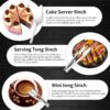 12-Piece Serving Set – Spoons, Forks, Tongs, Ladle, Cake Server & Appetizer Tongs for Buffet & Catering - Image 4