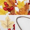 2PCS Fall Maple Leaf & Berry Stems – 26" Artificial Autumn Spray for Vase or Table Décor - Image 5
