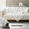 White Sectional Couch Cover – Washable Sofa Protector for 3-Cushion Couch, Thick Fabric for Pets (XX-Large, 91" x 134") - Image 4