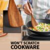 6-Piece Teak Wooden Cooking Spoon Set – Heat-Resistant, Lightweight & Non-Stick Safe - Image 6