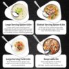 12-Piece Serving Set – Spoons, Forks, Tongs, Ladle, Cake Server & Appetizer Tongs for Buffet & Catering - Image 3