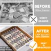 Spice Drawer Organizer with 28 Jars & 386 Labels – 4-Tier Seasoning Rack for Kitchen Drawers - Image 6