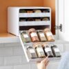 SpiceStack Adjustable Spice Rack – Pull-Down 24-Bottle Organizer with 104 Labels - Image 2