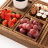 Set of 7 Rustic Wooden Serving Trays with Handles – Rectangular Platters for Entertaining & Home Decor - Image 7