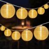 10 Count White Lantern with 11' White Wire String Lights - Image 5