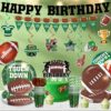 166PCS Football Birthday Party Decorations – Tableware, Balloons, Banner, Cake Topper & More for 25 Guests - Image 6