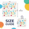 300PCS Happy Birthday Party Napkins – 2-Ply Colored Disposable Paper for Table & Lunch Use - Image 5