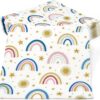 100 Boho Rainbow Cocktail Napkins – Disposable Paper Napkins for Sun, Moon & Stars Themed First Birthday Party - Image 5