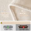 White Couch Cover for 3-Cushion Sofa – Water-Resistant, Non-Slip, Pet-Friendly Protector (71" x 118") - Image 5