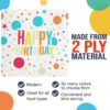 300PCS Happy Birthday Party Napkins – 2-Ply Colored Disposable Paper for Table & Lunch Use - Image 4