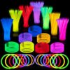 800 PCS 8" Glow Sticks – Bracelets & Necklaces Party Pack for Halloween, Christmas, Easter & Football Events - Image 8