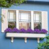 21 Bundles Purple Outdoor Artificial Flowers – UV Resistant Faux Silk Plants for Porch, Garden & Window Box Decor - Image 5
