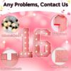 4FT Light-Up Number 16 Marquee – Pink DIY Foam Board Kit for Birthday & Anniversary Parties - Image 4