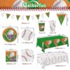 Baseball Party Supplies Kit for 24 – Includes Plates, Cups, Napkins, Banner & Tablecloth for Birthday & Game Day - Image 6