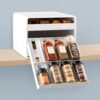SpiceStack Adjustable Spice Rack – Pull-Down 24-Bottle Organizer with 104 Labels - Image 3