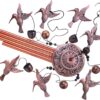 Garden Hummingbird Wind Chimes – 4 Tubes, 6 Bells, 7 Hummingbirds for Home & Garden Decor - Image 4