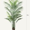 2-Pack 6ft Artificial Areca Palm Trees for Indoor/Outdoor Decor - Image 4
