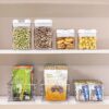 8 Pack Clear Food Storage Bins – 4-Compartment Organizers for Pantry, Fridge, Cabinet - Image 5