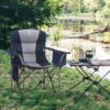 2-Pack Oversized Folding Camping Chairs – Heavy-Duty Padded Outdoor Chairs with Cup Holder, Storage & Cooler Bag, 450 lbs. Capacity - Image 5