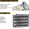 Spice Rack Organizer with 28 Jars & 386 Labels – Includes Chalk Marker & Funnel, for Cabinet, Countertop, or Wall Mount - Image 3