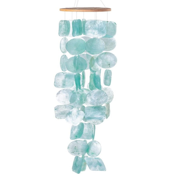 Sea Glass Wind Chimes – Outdoor Patio Decor, Gift for Mom & Women