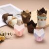 150-Piece Tulip Baking Cups – Greaseproof Cupcake Liners for Weddings & Parties (Gold Flower, Coffee) - Image 4