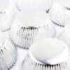 198-Piece Silver Foil Cupcake Liners – Muffin Paper Baking Cups - Image 2