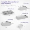 Kids' Oven Pan Set for Easy Bake Ultimate Oven – Includes Cupcake, Circle, Heart & Rectangular Pans + 75 - Image 2