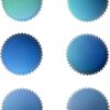 300-Piece Gradient Cupcake Liners – 6 Designs, Blue Baking Cups (Medium Size) - Image 6