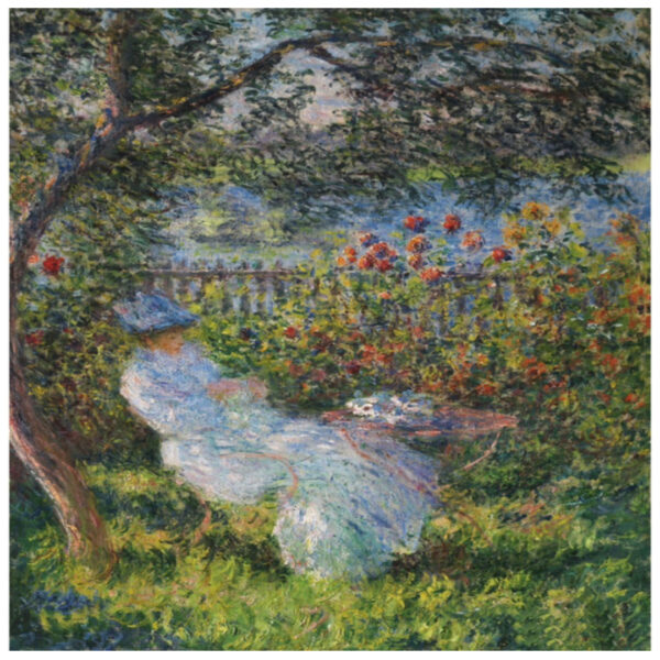 Paint by Numbers: Alice Hoschedé in the Garden by Claude Monet (1881) – Famous Paintings Kit for Adults