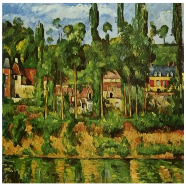 Paintings with Numbers Famous Landscape The Chateau de Medan by Paul Cezanne 1880 DIY Kit for Adults