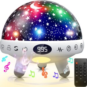 Baby Night Light Star Projector – Sound Machine with 29 Soothing Sounds for Kids’ Room