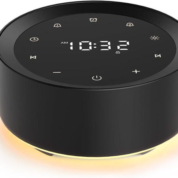 7-Color Night Light White Noise Sound Machine & Alarm Clock