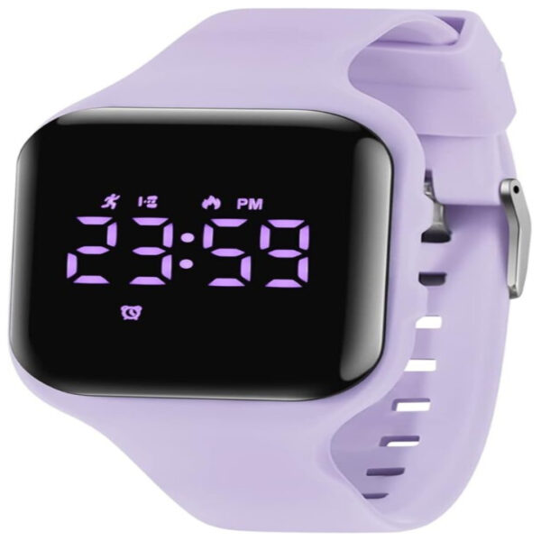 Children’s Digital Sports Watch with Step Tracker, Pedometer, and Vibration Alarm