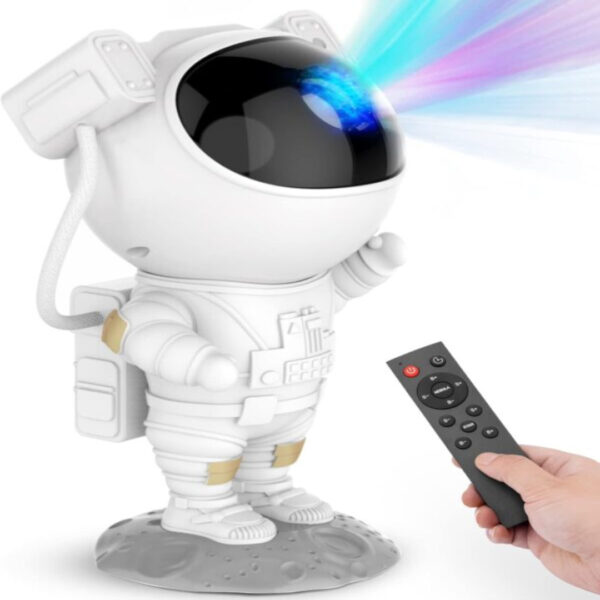 Galaxy Star Projector Night Light – Astronaut Space LED Ceiling Lamp with Timer & Remote