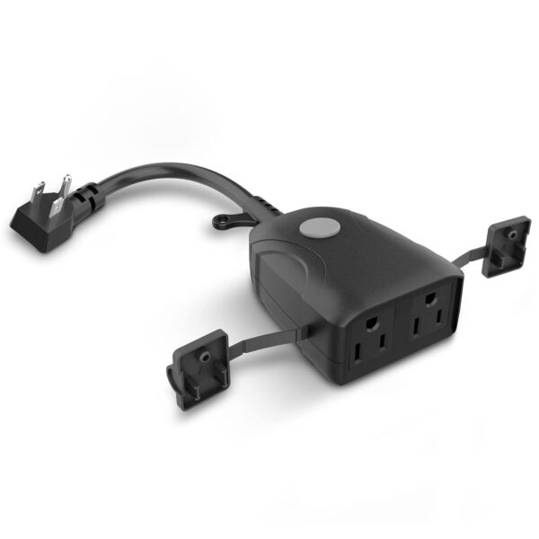 Smart WiFi Dual Outlet Wall Plug 15A