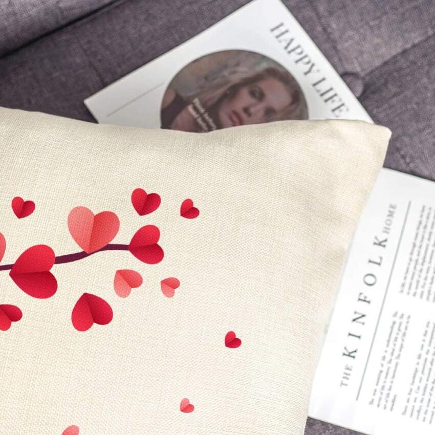 Valentines Day Throw Pillow Covers Set of 4 18x18 Inches