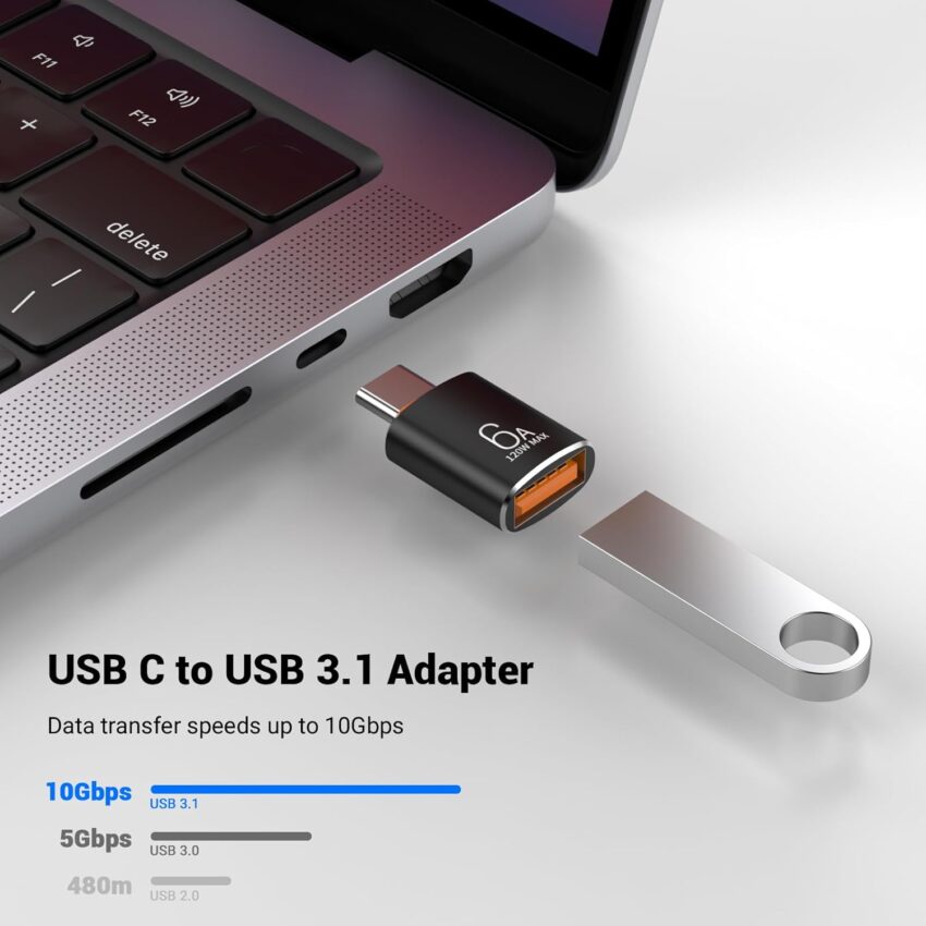 10-Pack USB-C to USB-A 120W Fast Adapter