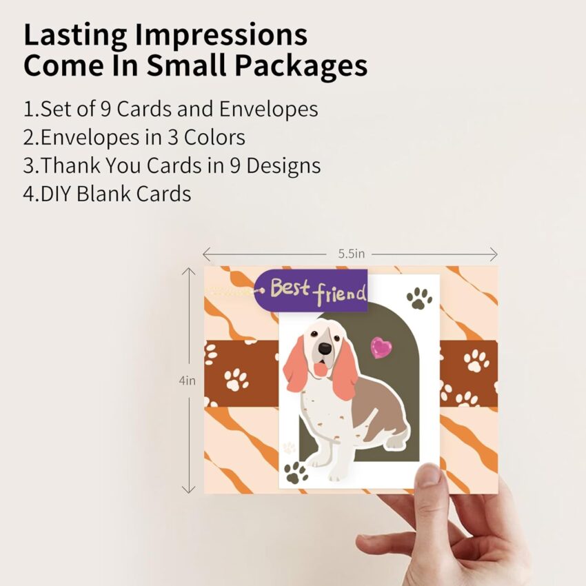 DIY Blank Greeting Card Kit with Envelopes