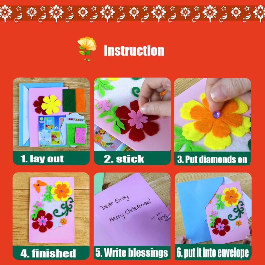DIY Greeting Card Kit Kids Christmas Craft Set - Image 4