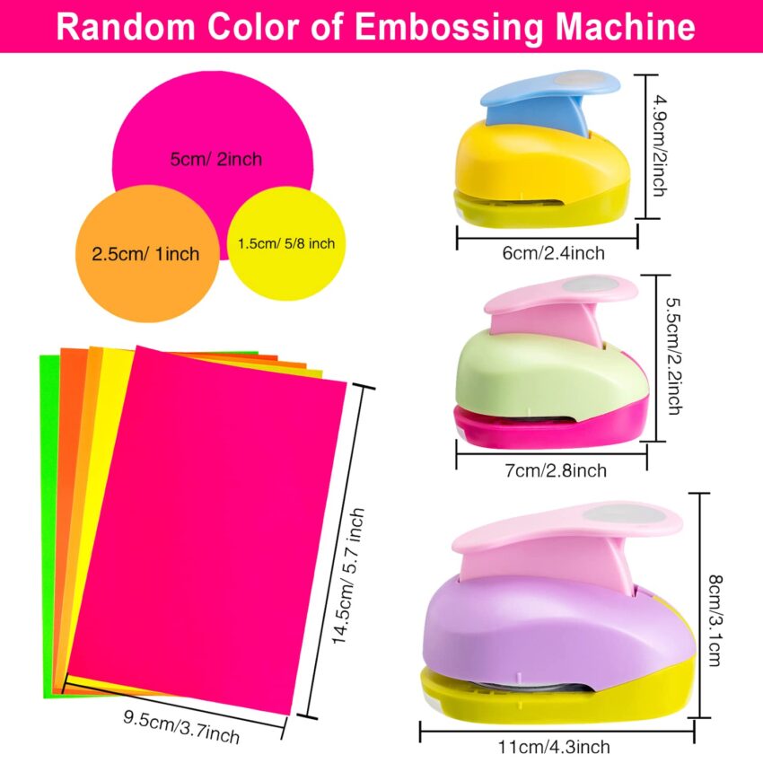 Paper Circle Punch Set Cutting Craft Accessories Kit