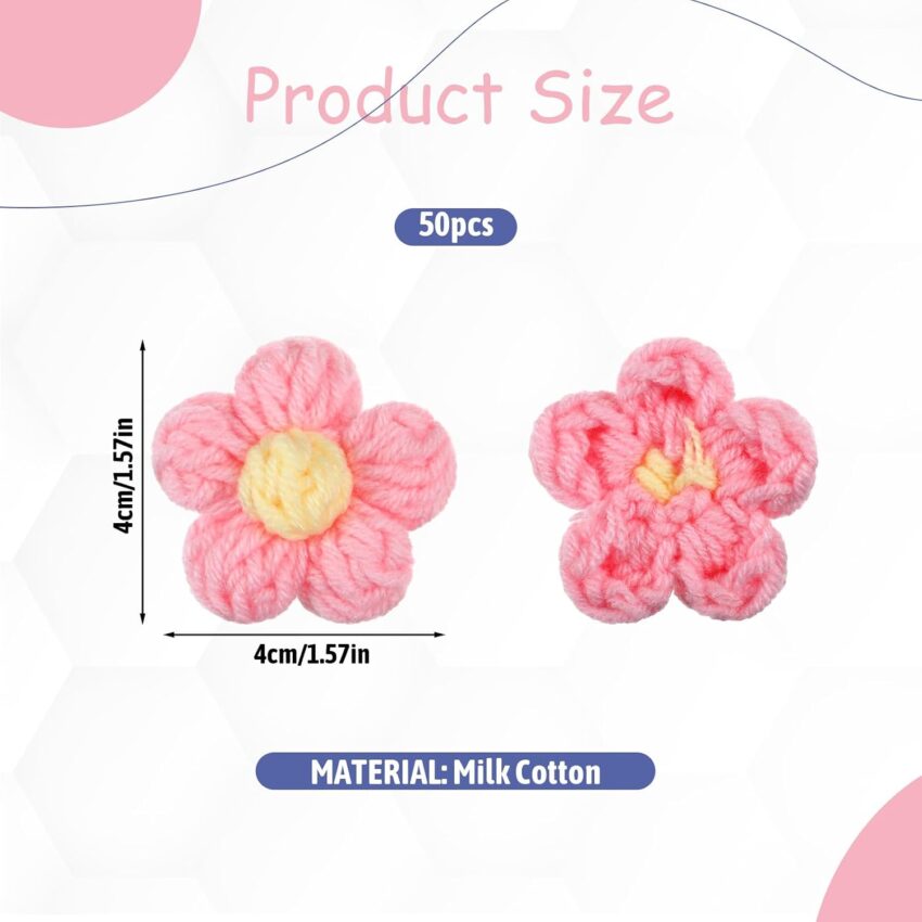 Crochet Flower Patches for DIY Crafts