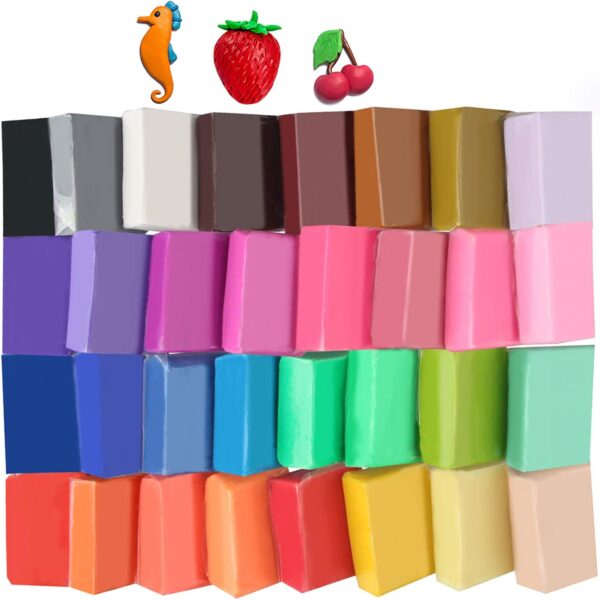 32 Color Polymer Clay Oven Bake Craft Kit