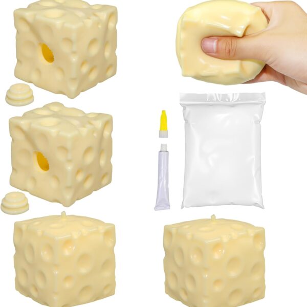 2 Pack Cheese Squishy Stress Ball Making Kit