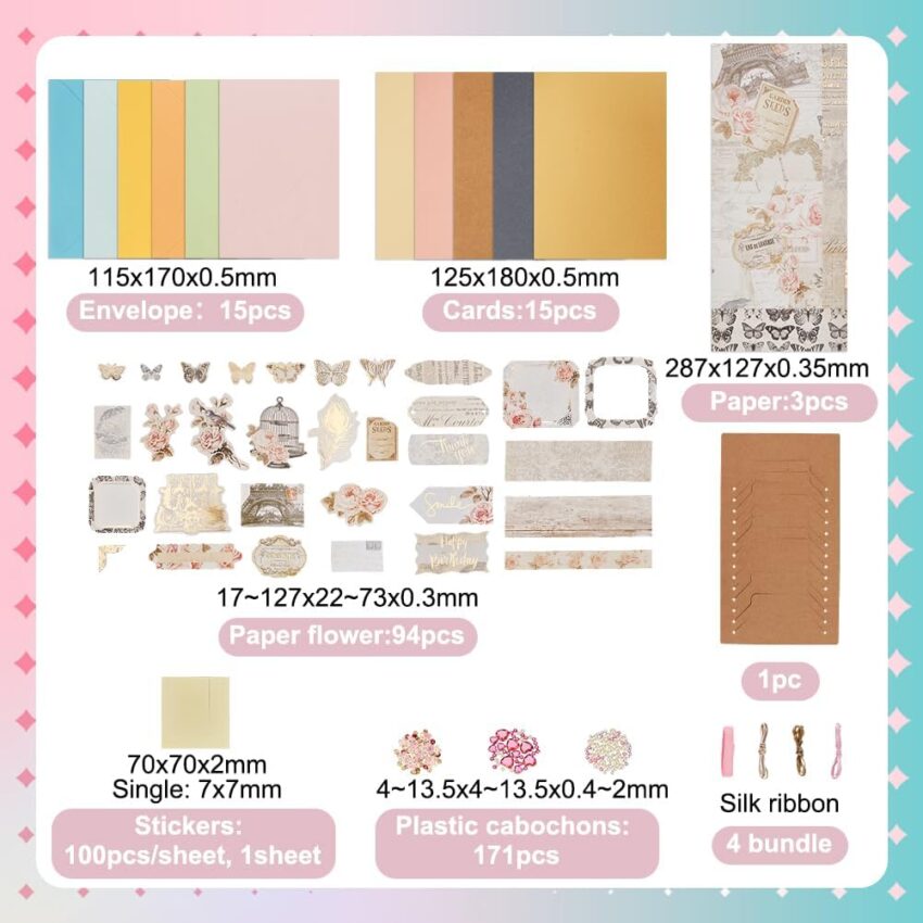 DIY Card Making Kit Handmade Greeting Craft Set