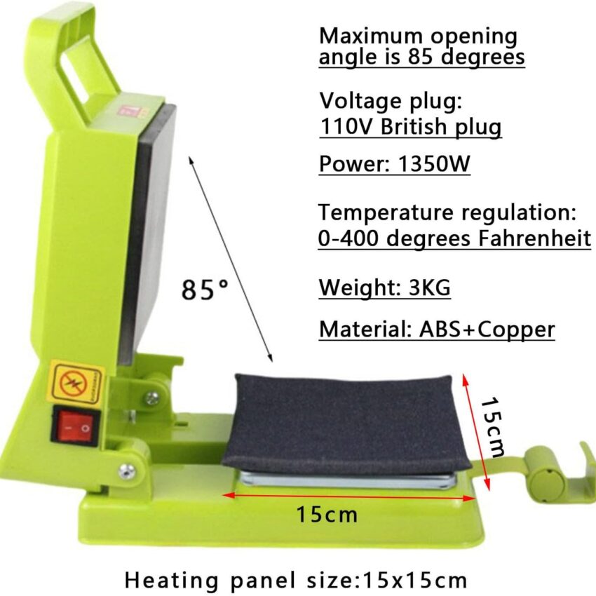 Compact Portable Digital Crafting Fabric Heat Press Machine