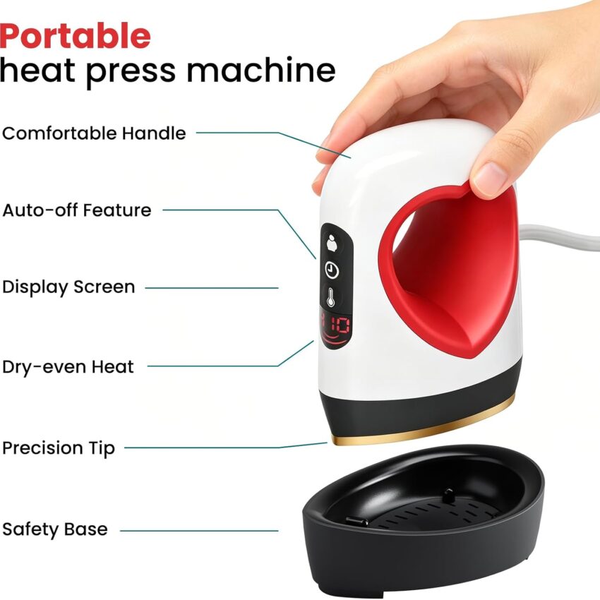 Portable Mini Digital Crafting Fabric Heat Press Machine