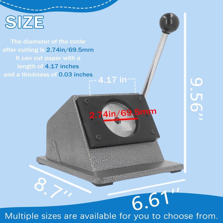 Round Circle Crafting Fabric Badge Cutting Machine