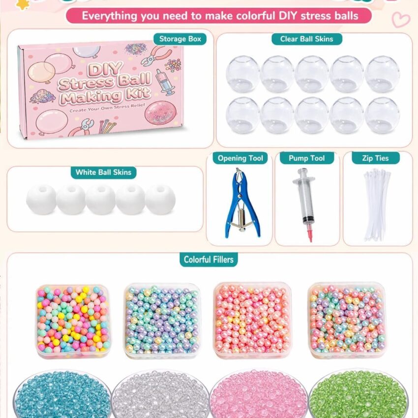 DIY Stress Ball Squishy Maker Kit Anxiety Relief